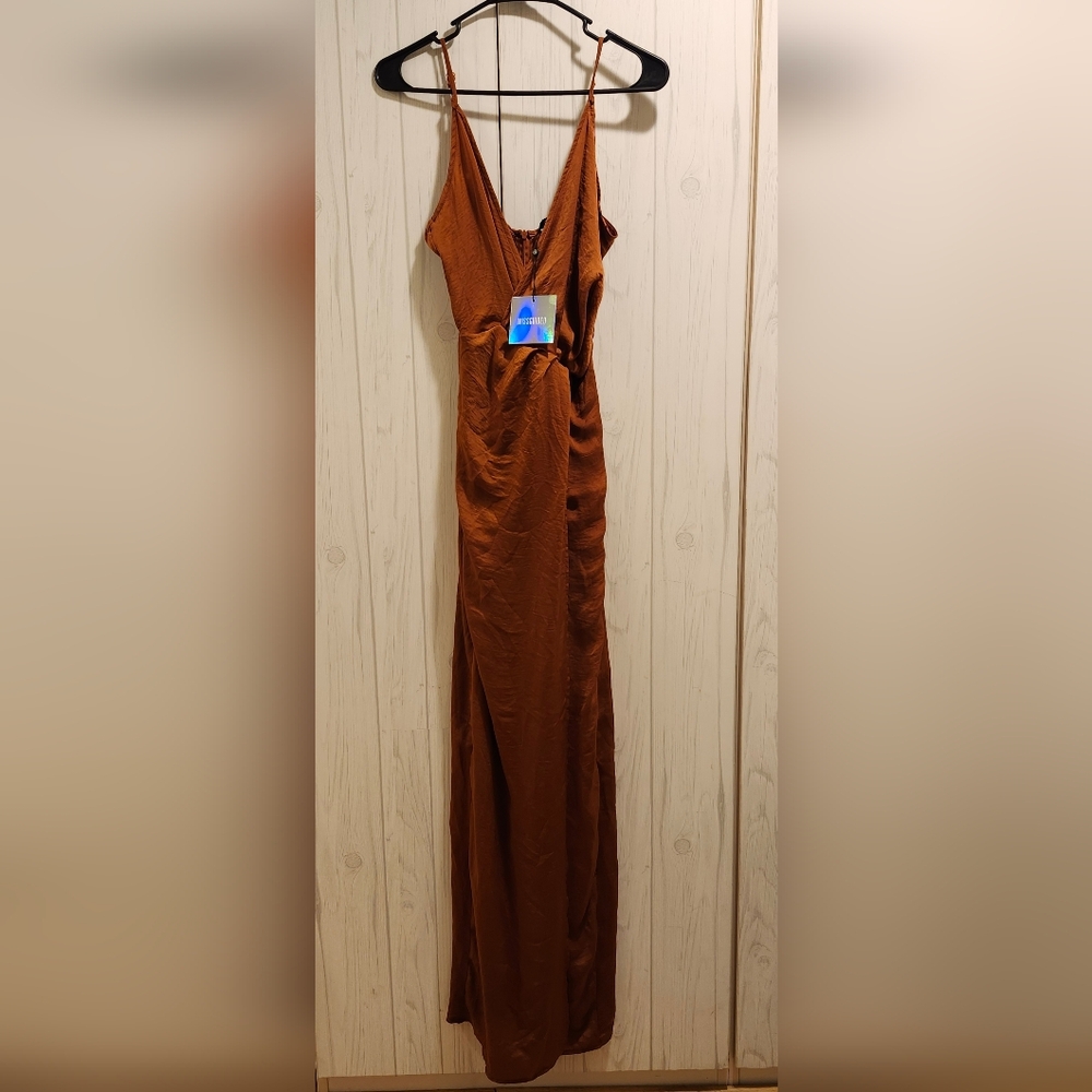 Missguided Rust Maxi Dress